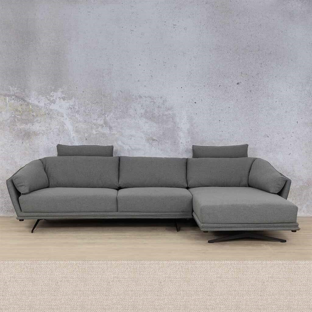 Santana Fabric Sofa Chaise Sectional 3s RHF Fabric Sectional Leather Gallery Oyster