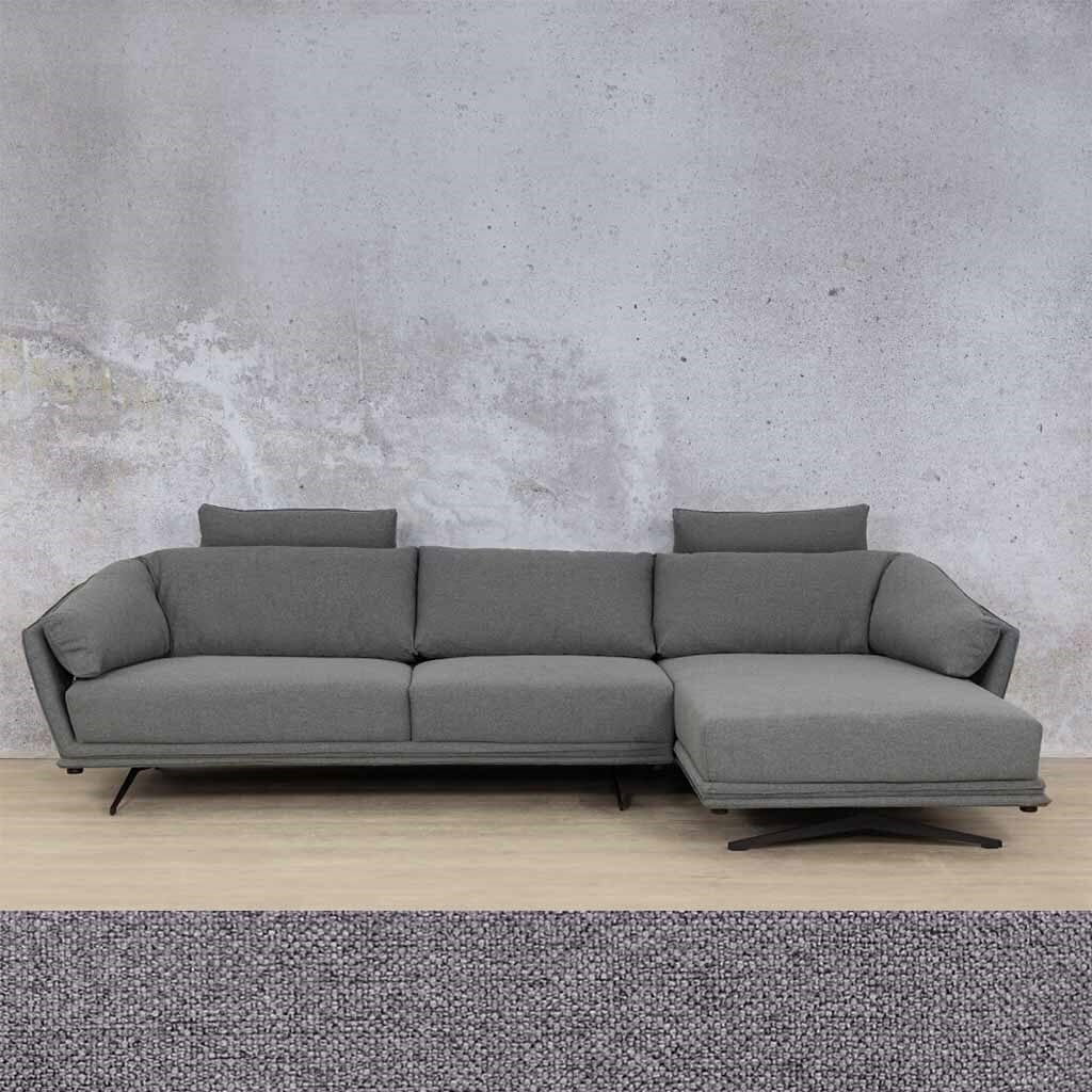 Santana Fabric Sofa Chaise Sectional 3s RHF Fabric Sectional Leather Gallery Silver Charm