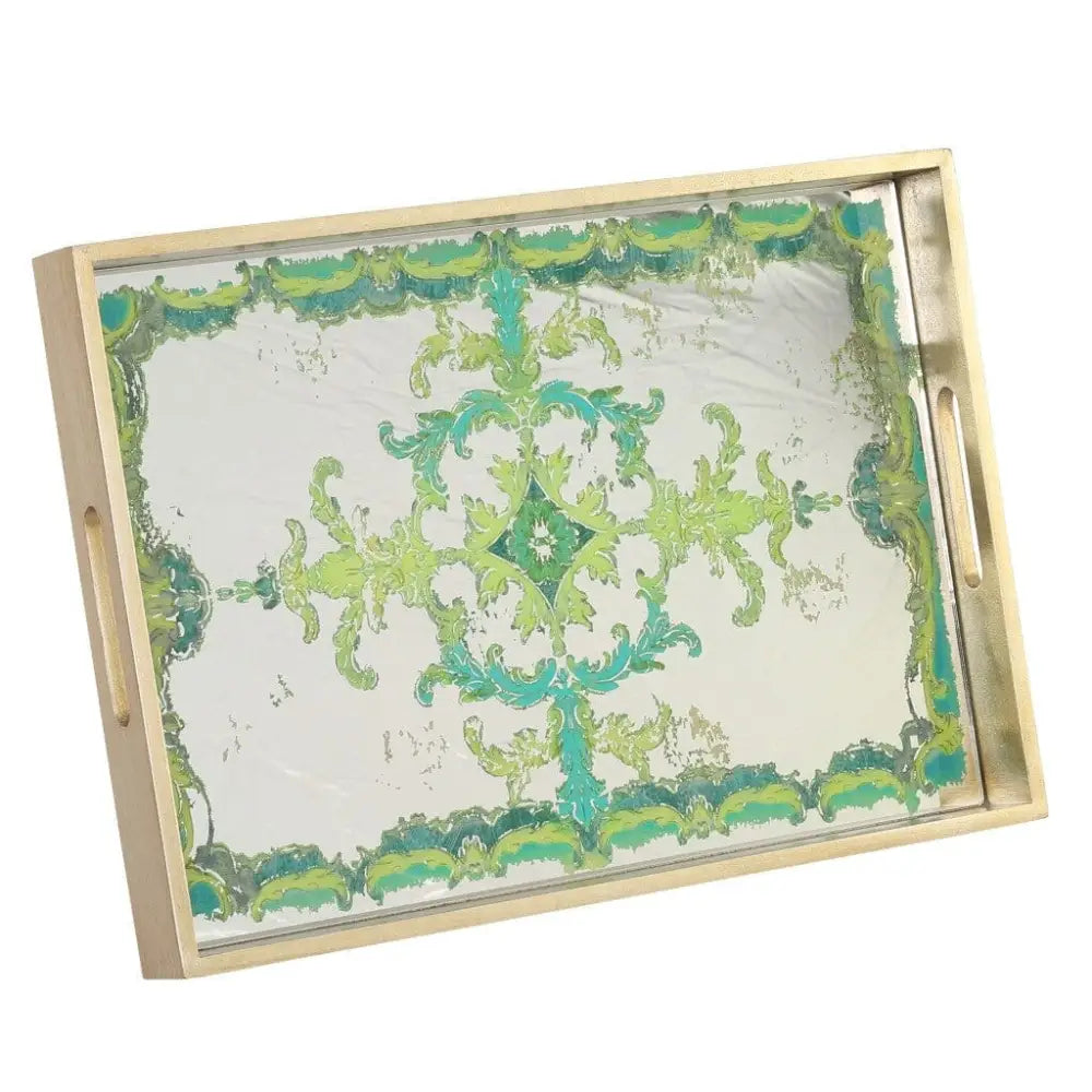 Scroll Tray - Green - Trays