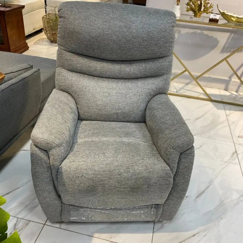Seattle Fabric Recliner - Majestic Grey - Warehouse Clearance - Fabric Recliner