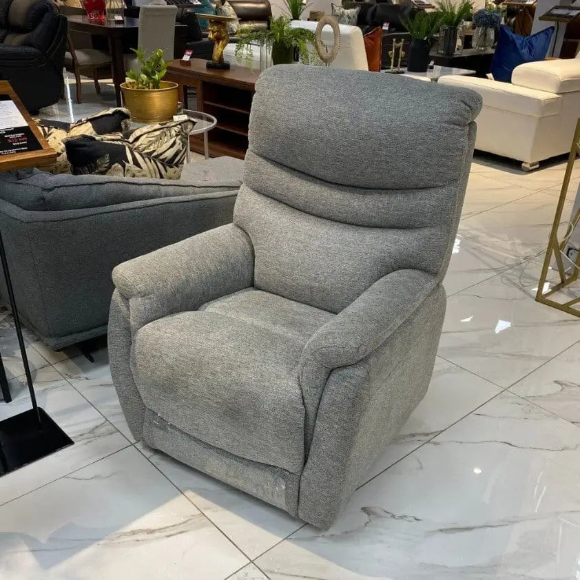 Seattle Fabric Recliner - Majestic Grey - Warehouse Clearance - Fabric Recliner