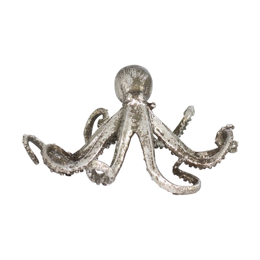 Silver Octopus Ornament Ornament Leather Gallery Silver 24 x 22 x 11.5cm