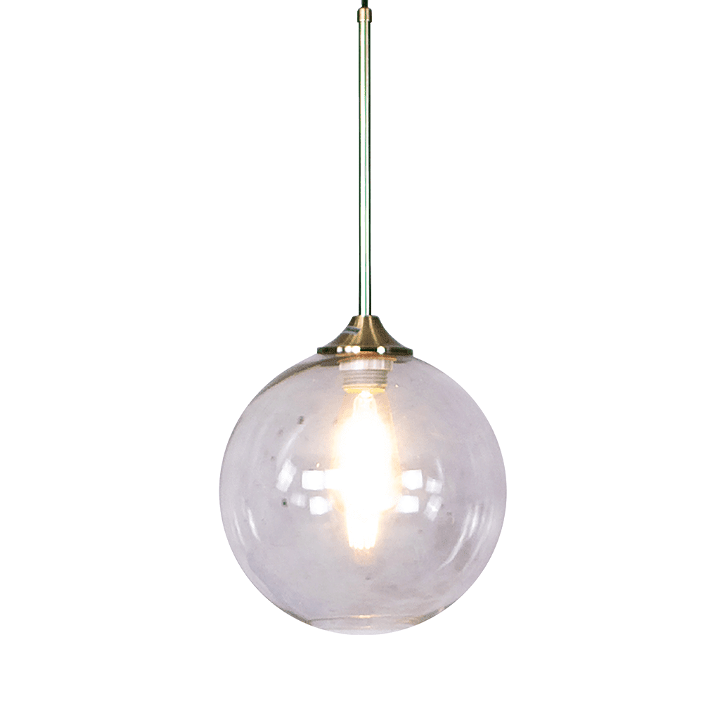 Solo Glass Pendant Light Hanging Lights Leather Gallery