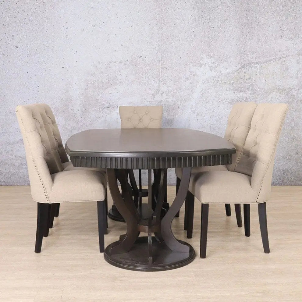 Sorrento & Duchess 8 Seater Dining Set - Chocolate Oak - Dining room set