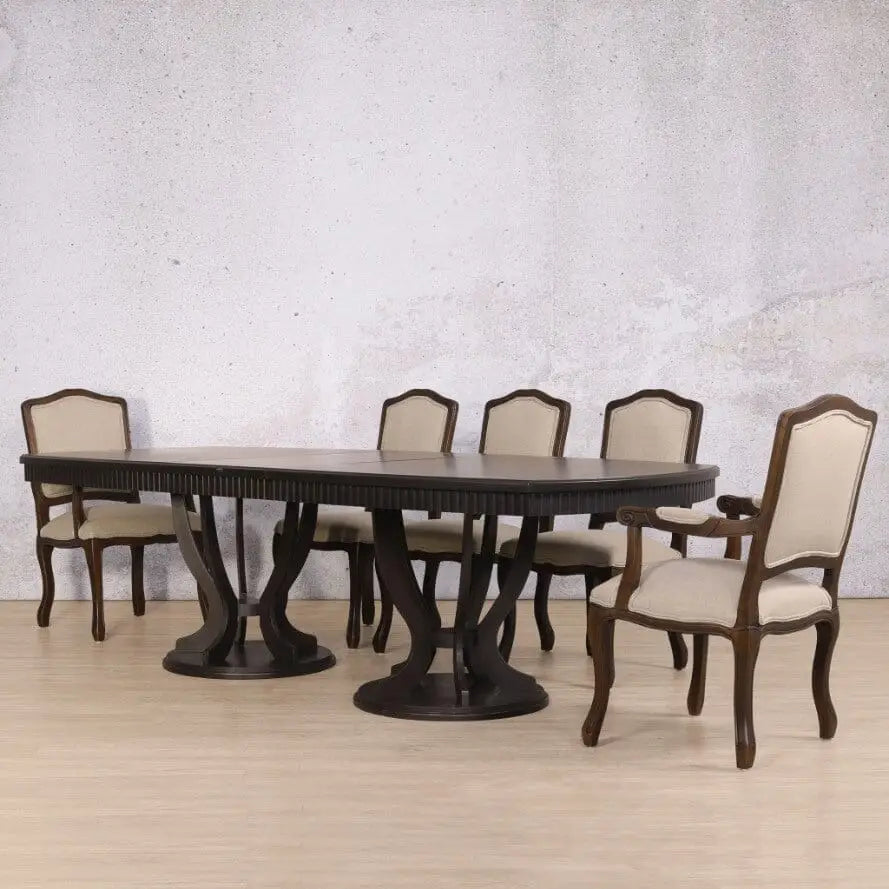 Sorrento & Duke 8 Seater Dining Set - Chocolate Oak - Dining room set