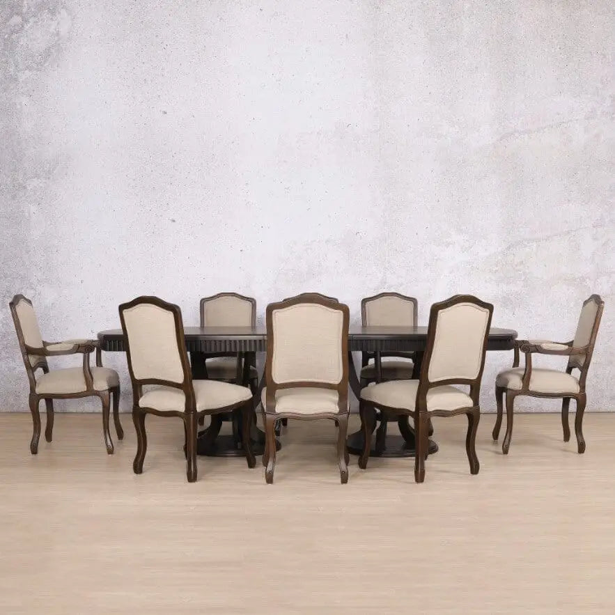 Sorrento & Duke 8 Seater Dining Set - Chocolate Oak - Dining room set