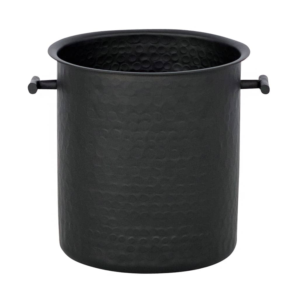 Spier Hammered Wine Cooler Decor Leather Gallery 23 x 23cm Black