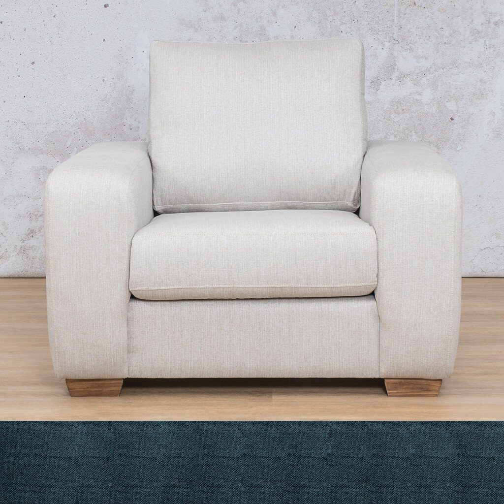 Stanford 1 Seater Fabric Sofa Fabric Sofa Leather Gallery Air Force Blue