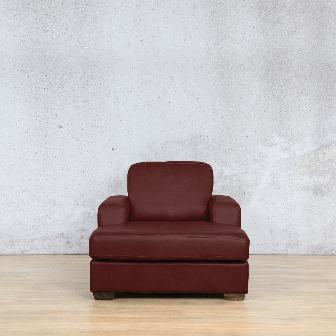 Stanford Leather Chaise - 2 Arms