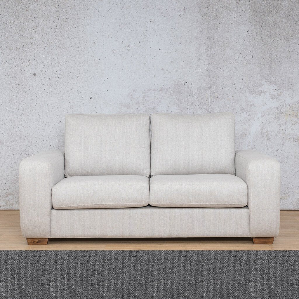 Stanford 2 Seater Fabric Sofa Fabric Sofa Leather Gallery Silver Charm