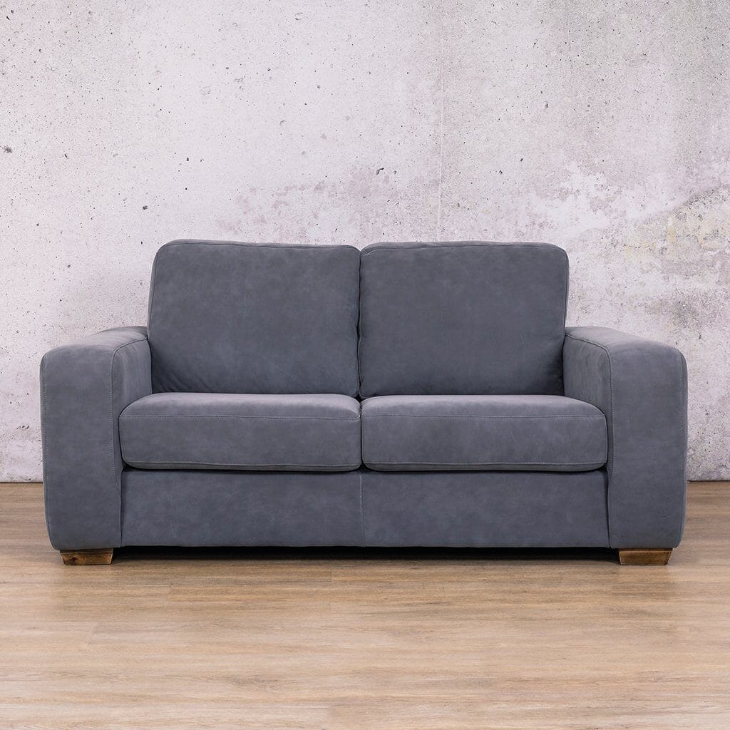 Stanford 2 Seater Leather Sofa Leather Sofa Leather Gallery Flux Grey