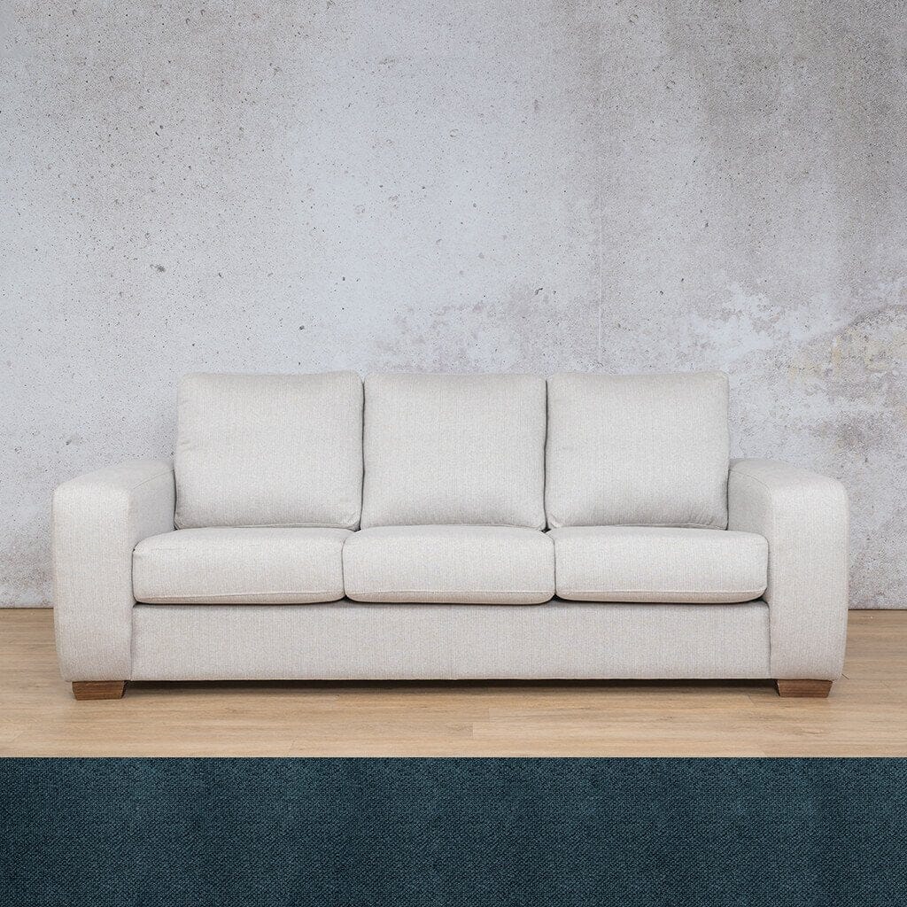 Stanford 3 Seater Fabric Sofa Fabric Sofa Leather Gallery Air Force Blue