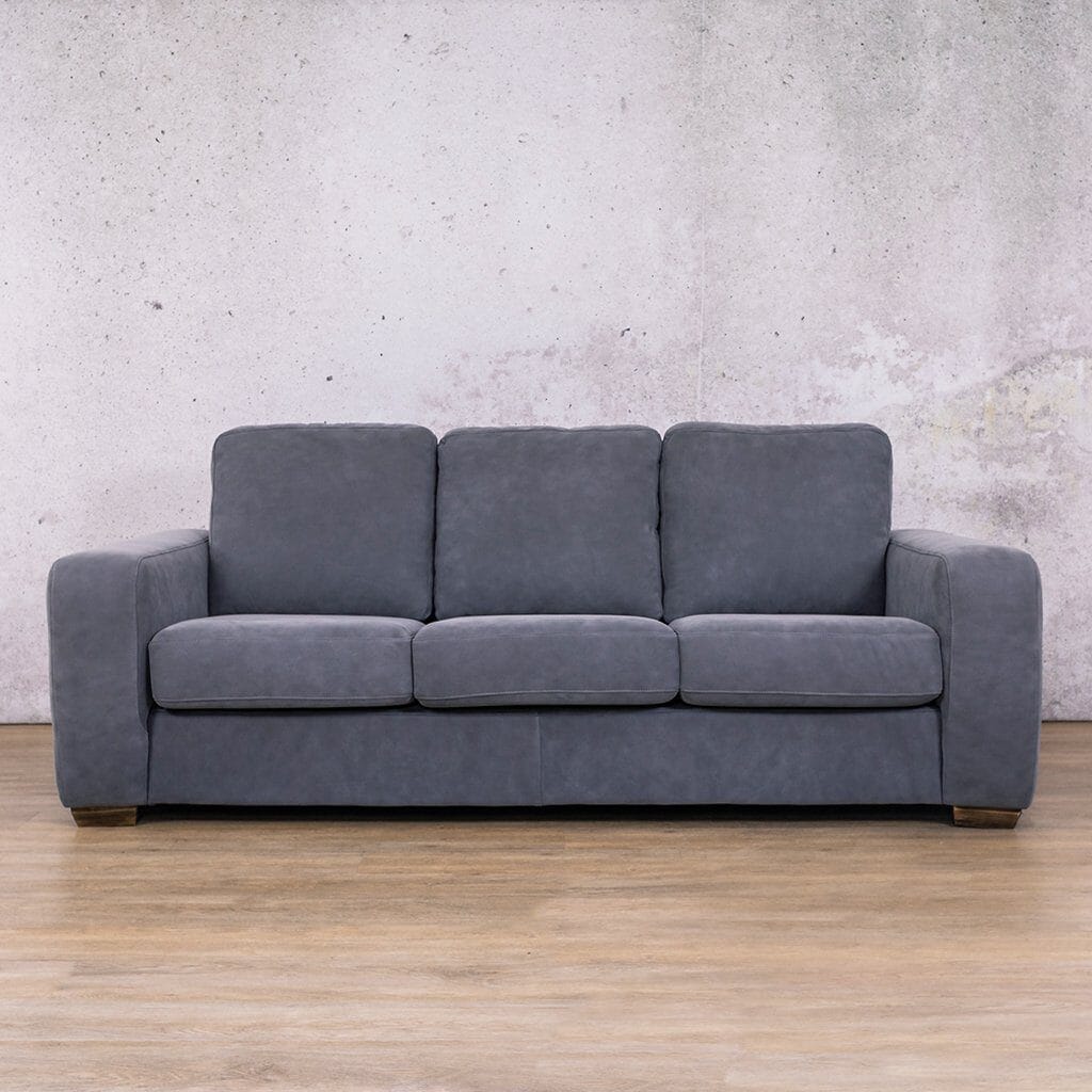 Stanford 3 Seater Leather Sofa Leather Sofa Leather Gallery Flux Grey