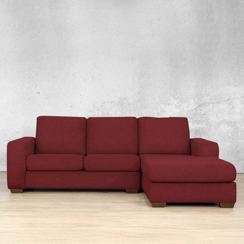 stanford chaise sectional rhf kenya red