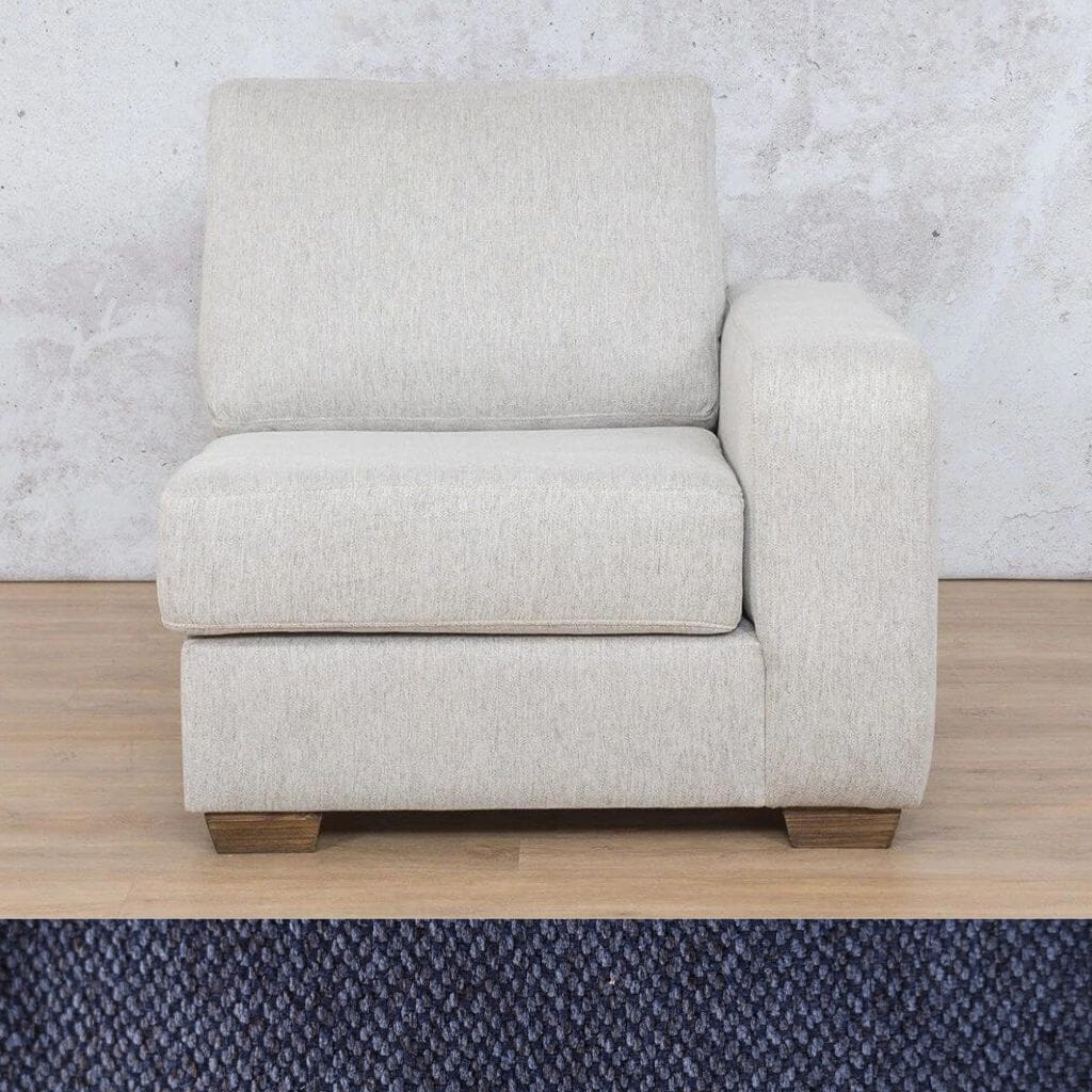 Stanford Fabric 1 Seater RHF Fabric Corner Sofa Leather Gallery Kenya Navy Blue