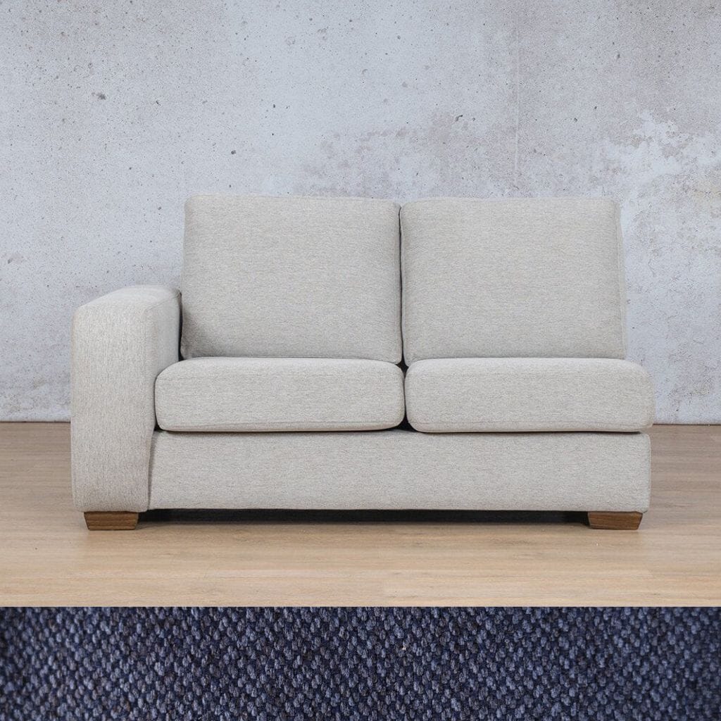 Stanford Fabric 2 Seater LHF Fabric Sofa Leather Gallery Kenya Navy Blue