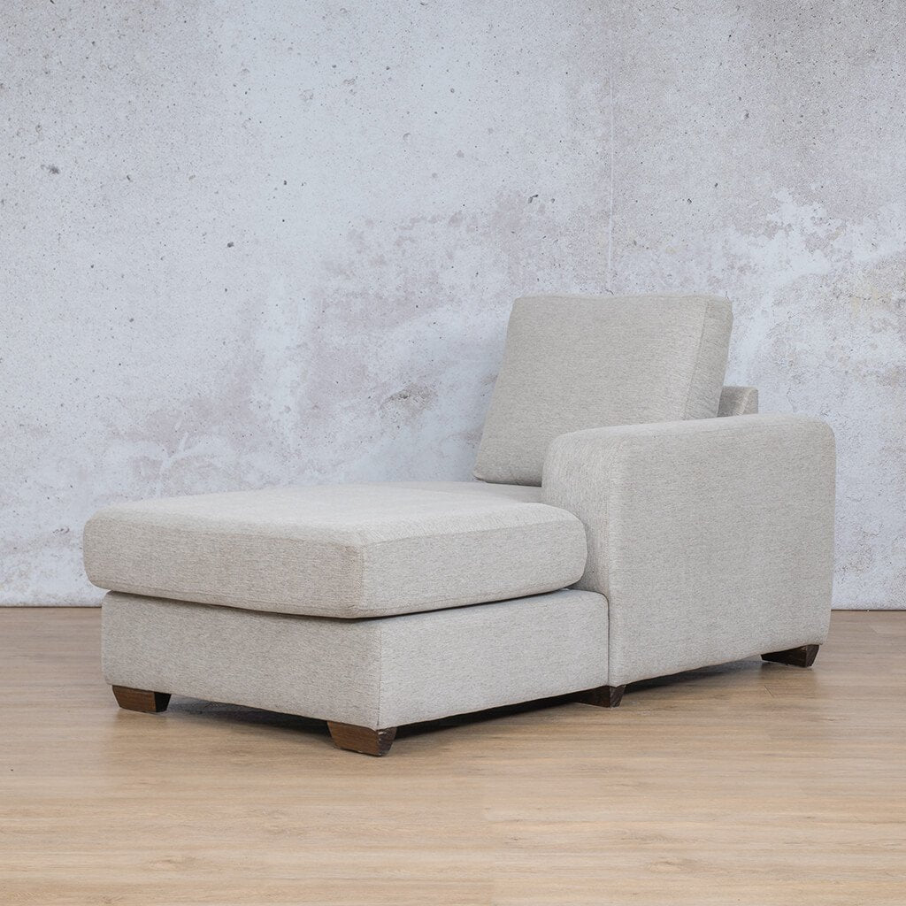 Stanford Fabric Chaise Left Arm Leather Gallery