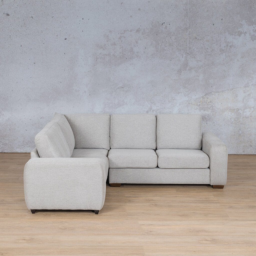 Stanford Fabric L-Sectional 4 Seater - LHF Fabric Sectional Leather Gallery