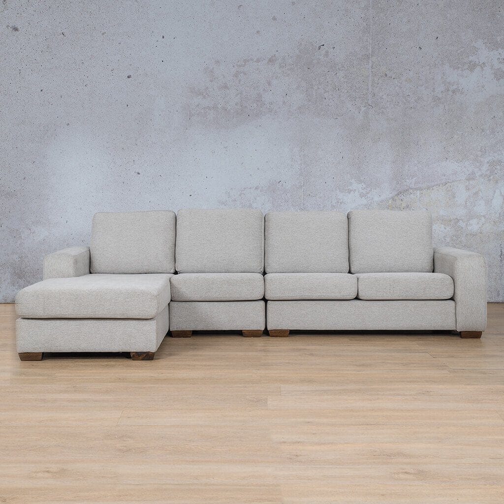 Stanford Fabric Modular Sofa Chaise - LHF Fabric Sectional Leather Gallery