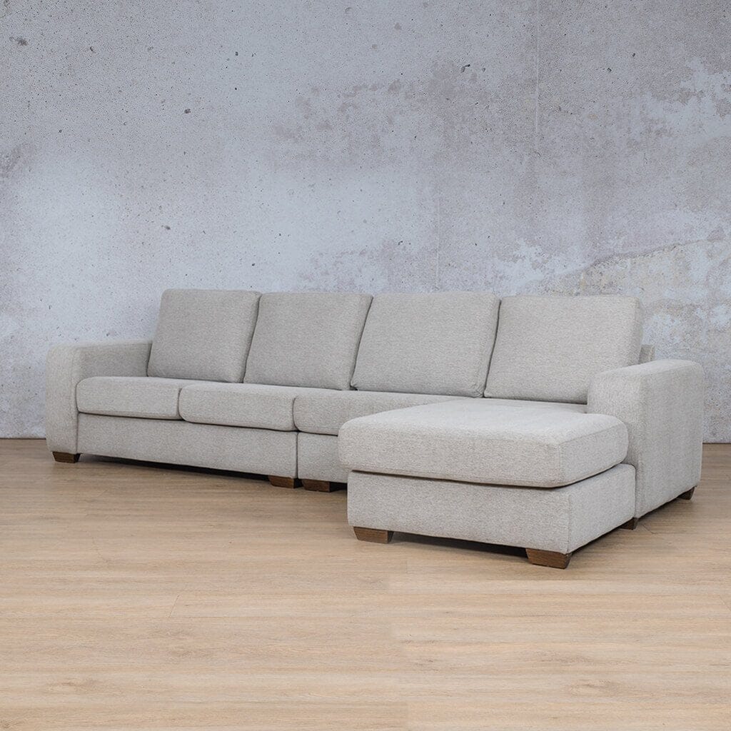 Stanford Fabric Modular Sofa Chaise - RHF Fabric Sectional Leather Gallery