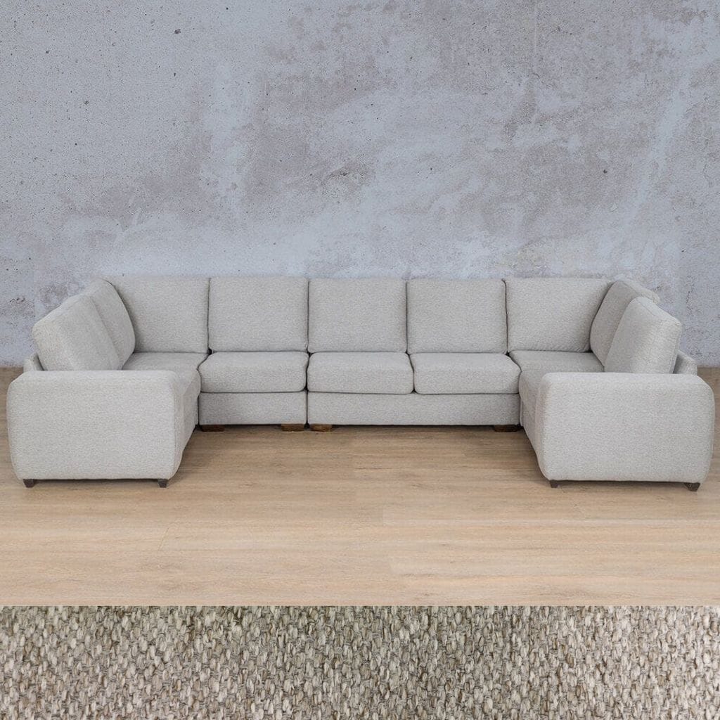 Stanford Fabric Modular U-Sofa Fabric Sofa Leather Gallery Kenya Sand