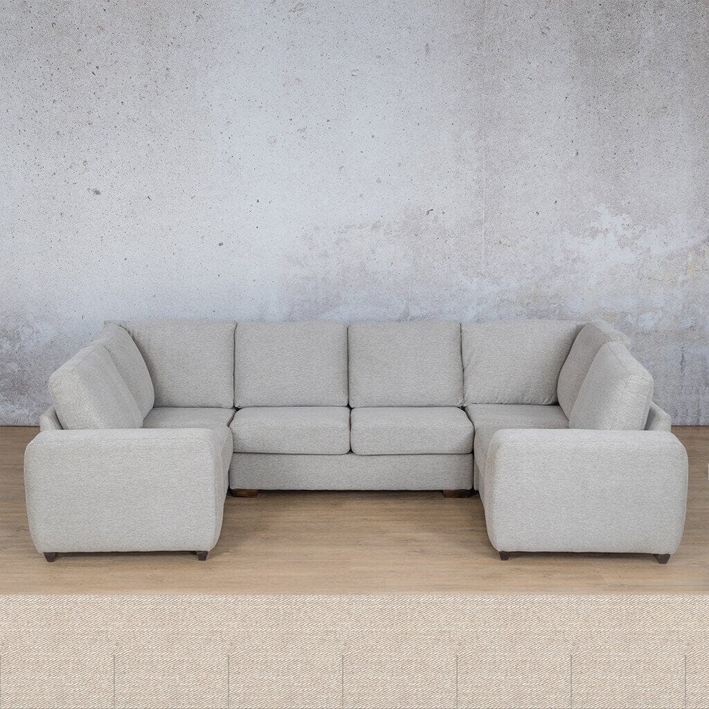 Stanford Fabric U-Sofa Fabric Sofa Leather Gallery Oyster