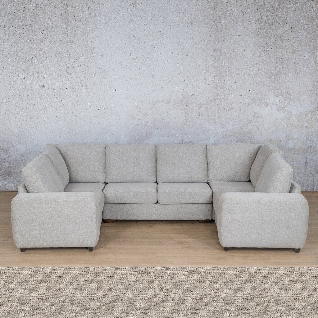Stanford Fabric U-Sofa Fabric Sofa Leather Gallery Pebble