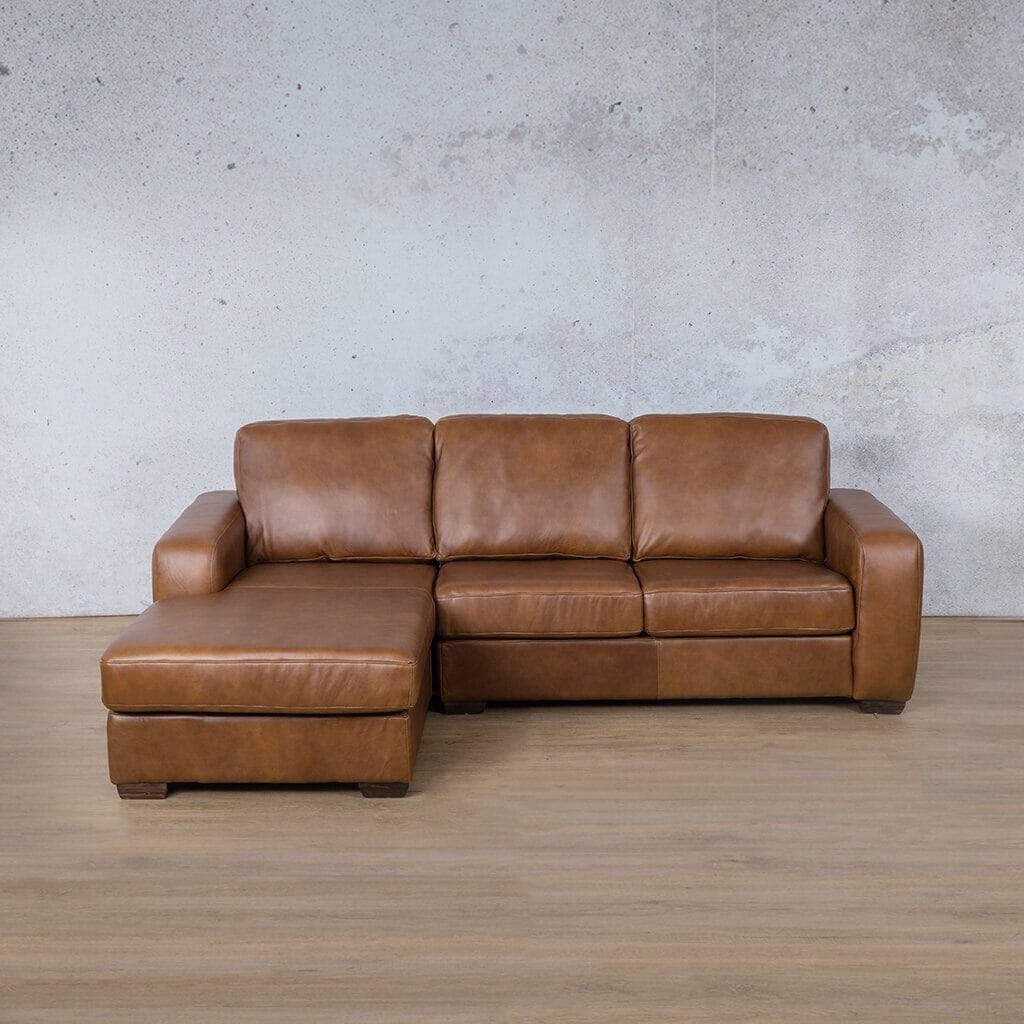 Stanford Leather Sofa Chaise - LHF Leather Sofa Leather Gallery Czar Pecan