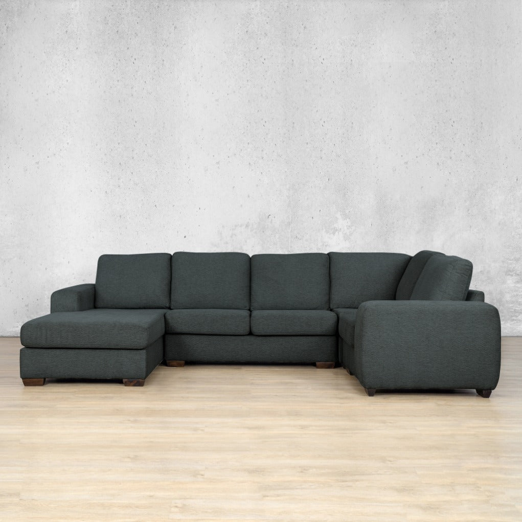 stanford Fabric u sofa chaise sectional lhf kenya charcoal