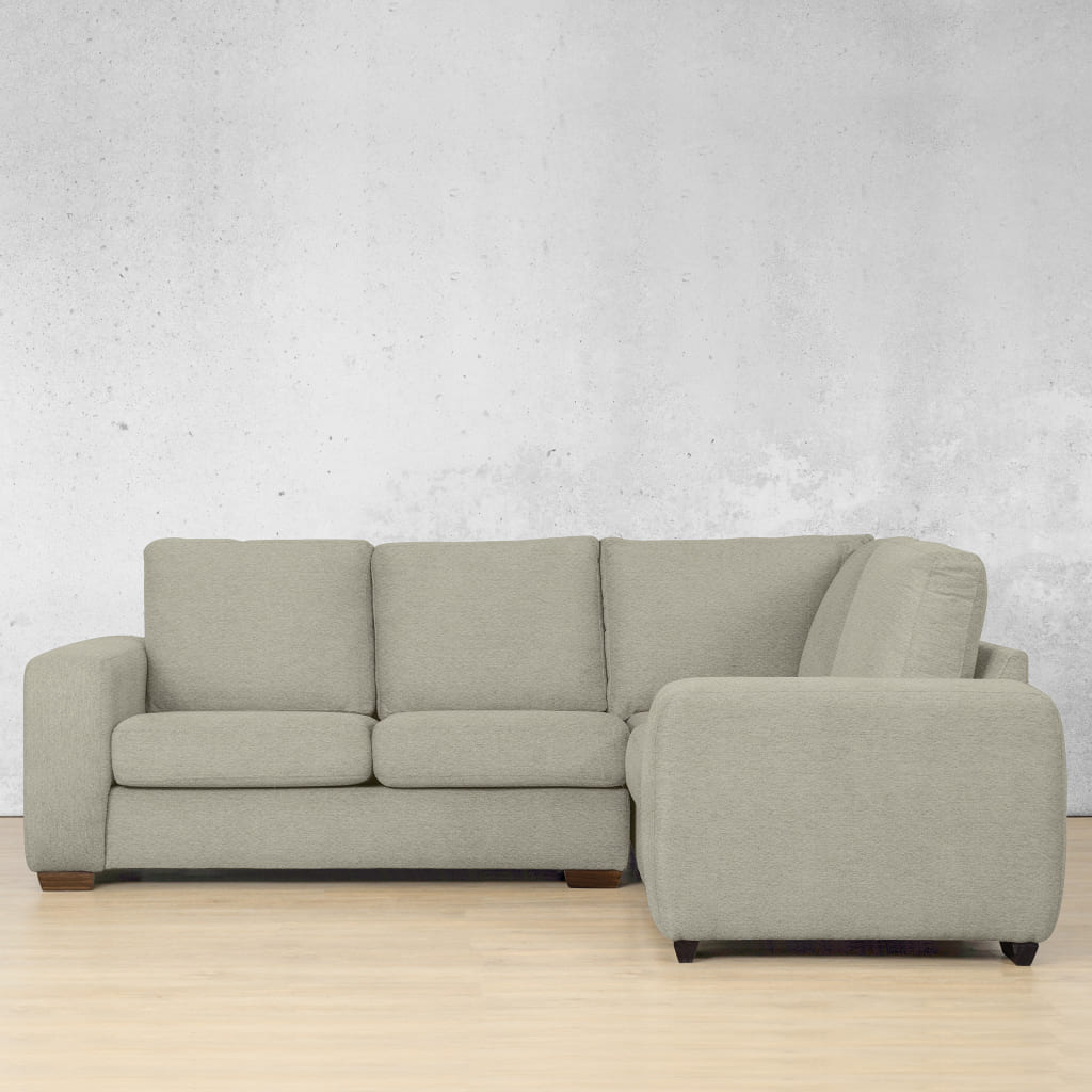 Stanford Fabric L-Sectional 4 Seater - RHF Fabric Sectional Leather Gallery Kenya Beige