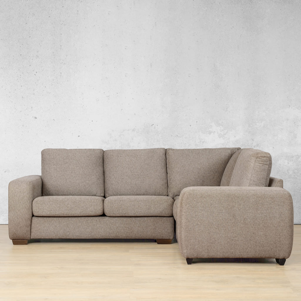 shop Fabric Couches, Stanford Fabric L-Sectional 4 Seater - RHF Fabric Sectional - Kenya Sand