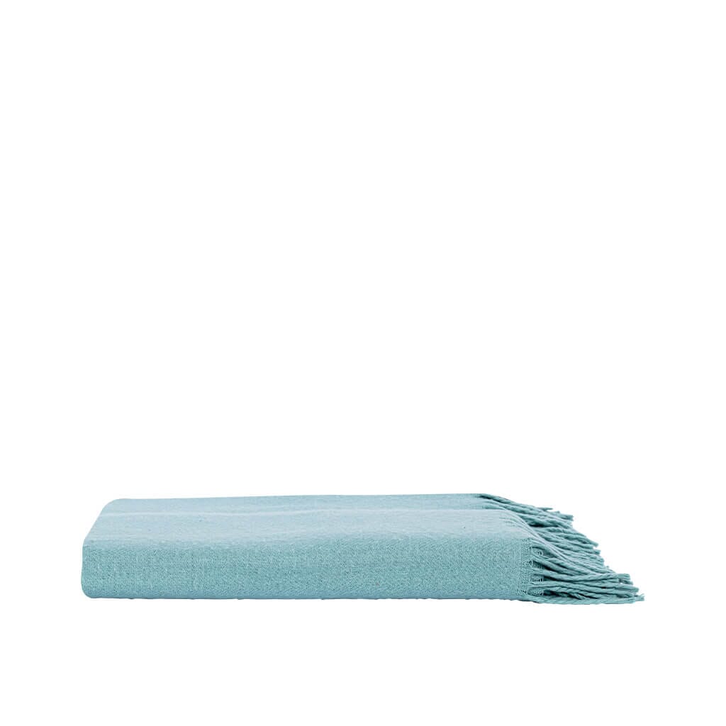 Stella Artic Blue Throw Throw Leather Gallery