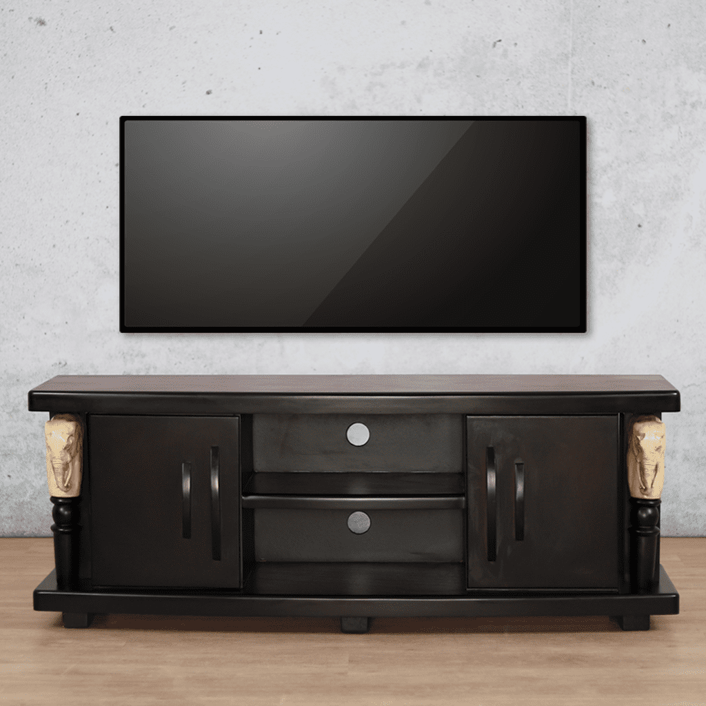 Tembo Plasma - Dark Walnut Coffee Table Leather Gallery