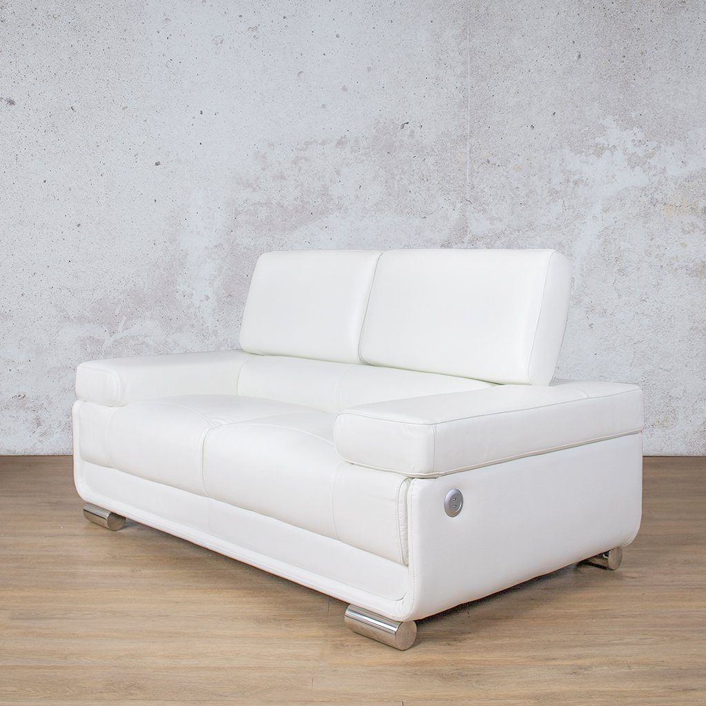 Tobago 2 Leather Sofa Fabric Corner Suite Leather Gallery-white
