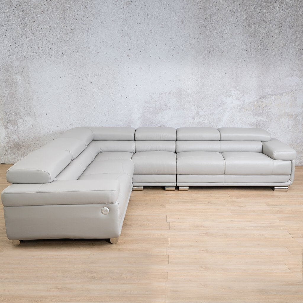 Tobago Leather L-Sectional Leather Sectional Leather Gallery Grey