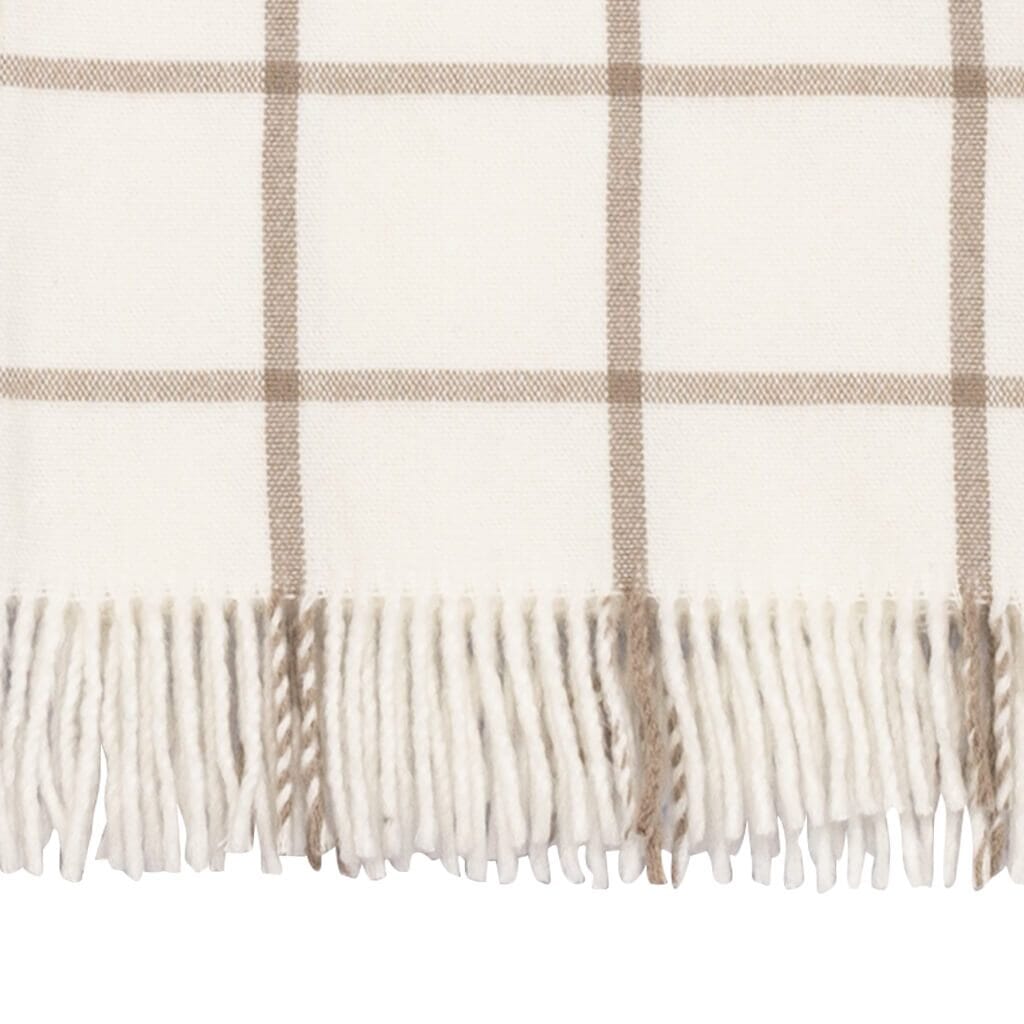 Trellis Natural Stone Throw Throw Leather Gallery