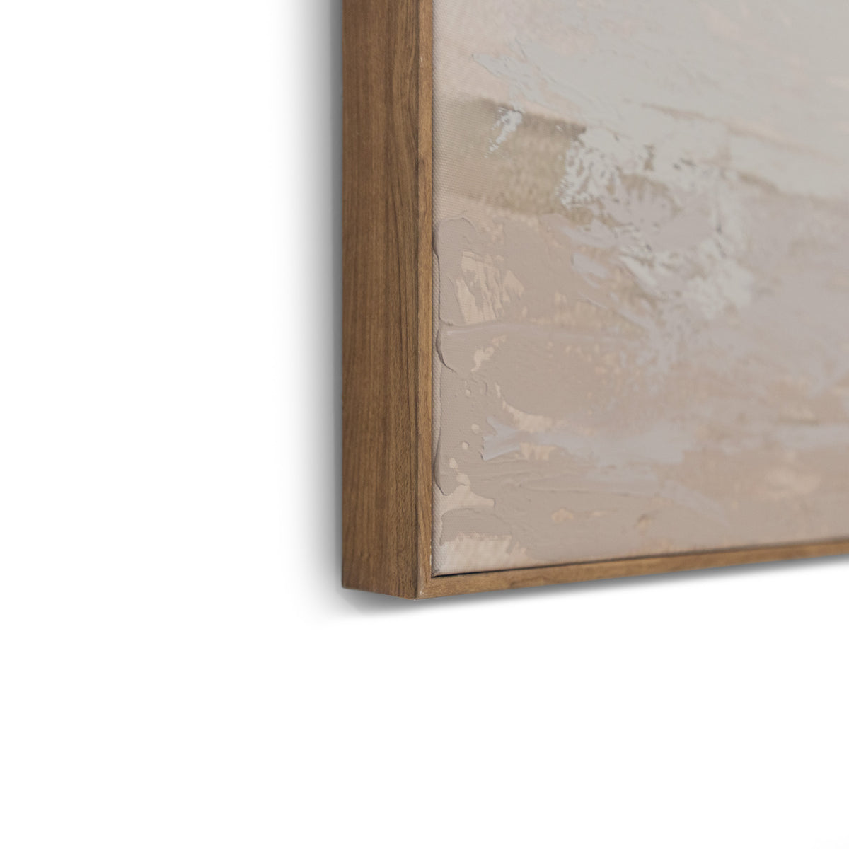 A Quiet Voyage - Kia Canvas Artwork by Leather Gallery featuring a solitary sailboat on calm waters in soft beige and ivory tones with a Kia frame.