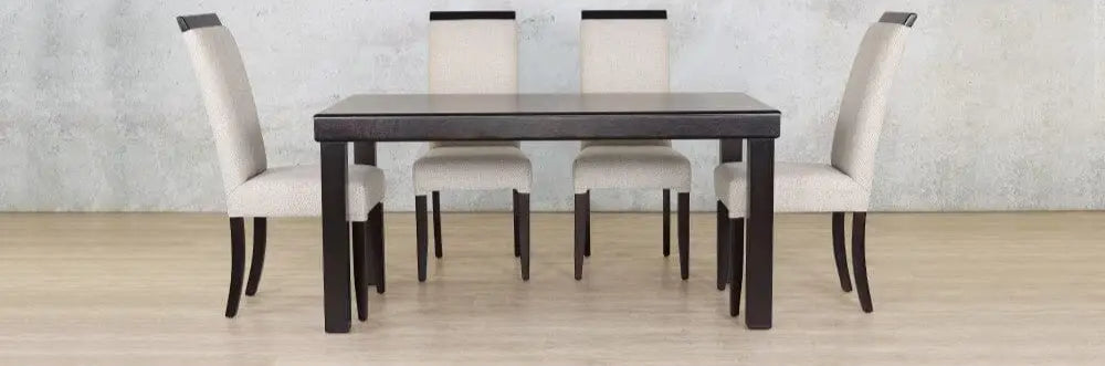 Urban Dining Set - 6 Seater - Dark Mahogany - Dining room set