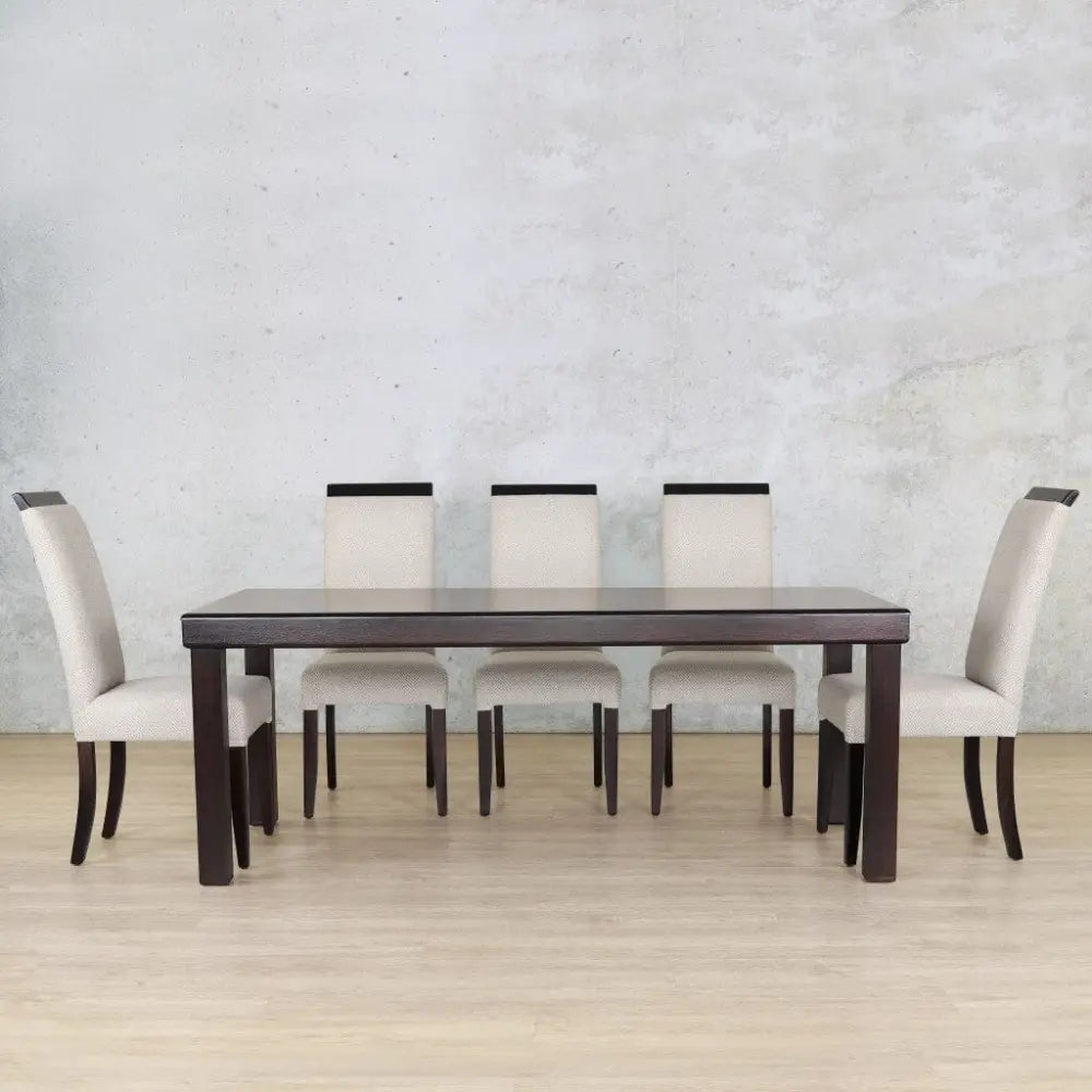 Urban Dining Set - 8 Seater - Dark Mahogany - Dapple - Dining room set