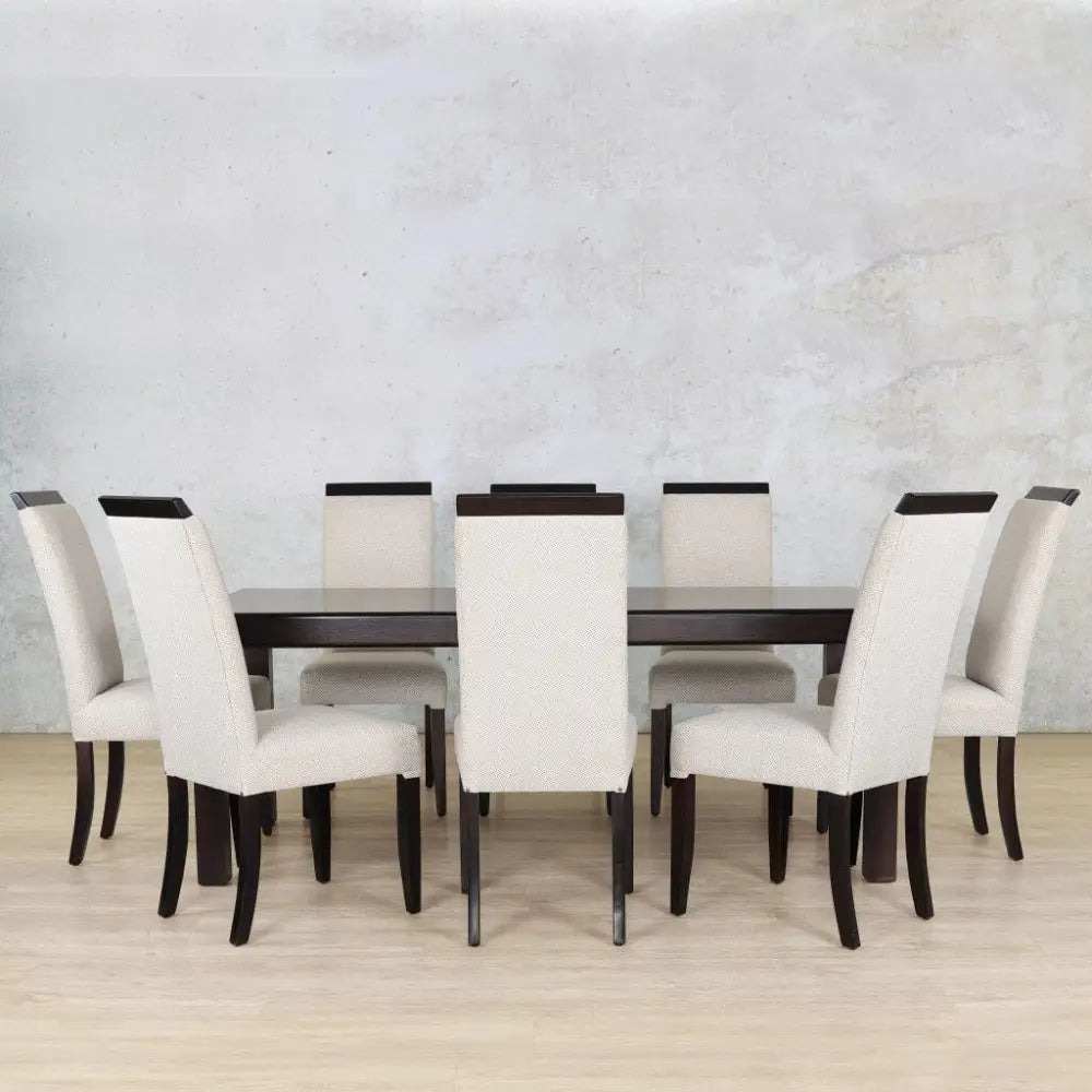 Urban Dining Set - 8 Seater - Dark Mahogany - Dining room set