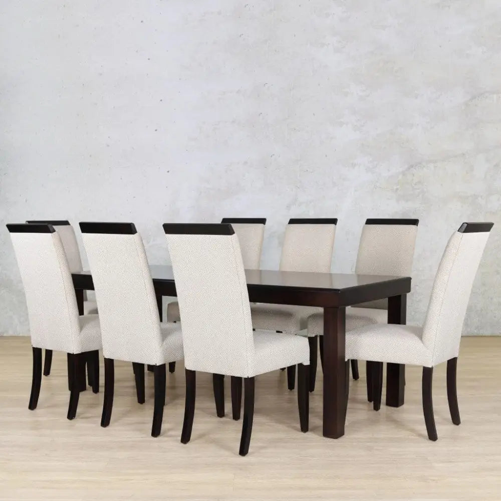 Urban Dining Set - 8 Seater - Dark Mahogany - Dining room set