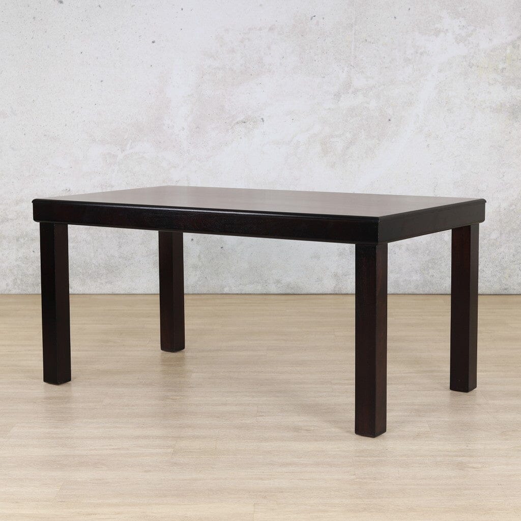 Urban Dining Table - 1.6M / 6 Seater - Dark Mahogany Dining Table Leather Gallery