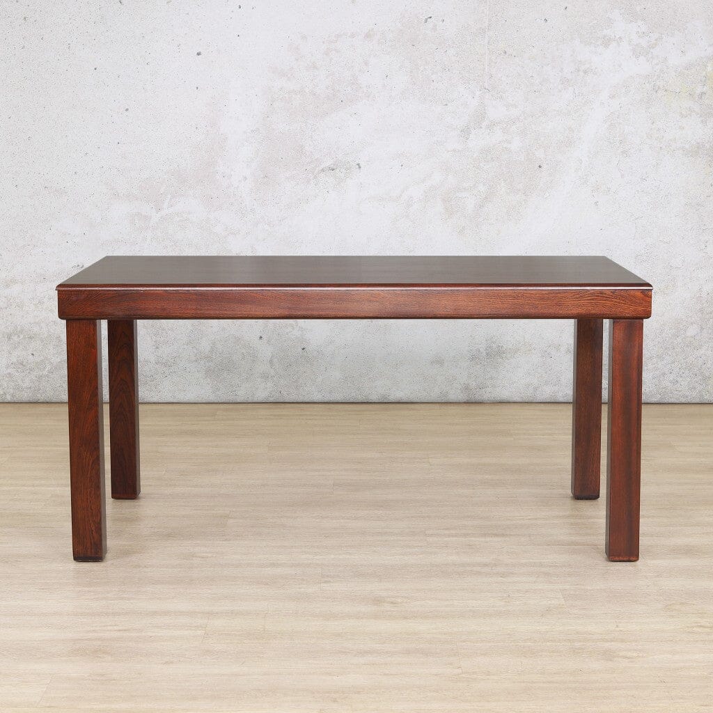 Urban Dining Table - 1.6M / 6 Seater Dining Table Leather Gallery Walnut