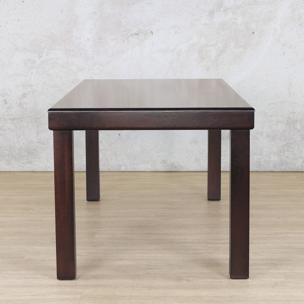 Urban Dining Table - 2M / 8 Seater - Dark Mahogany Dining Table Leather Gallery