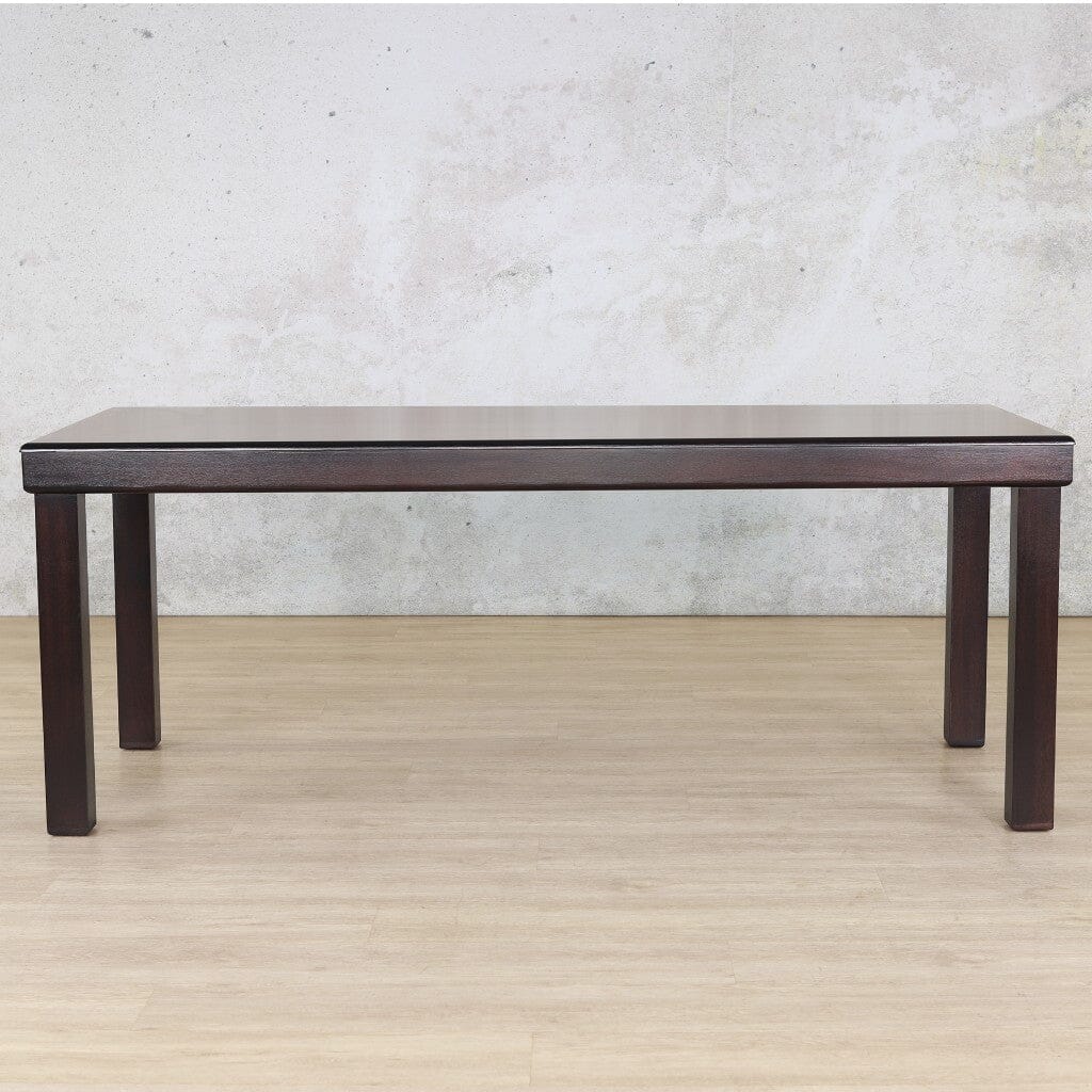 Urban Dining Table - 2M / 8 Seater - Dark Mahogany Dining Table Leather Gallery