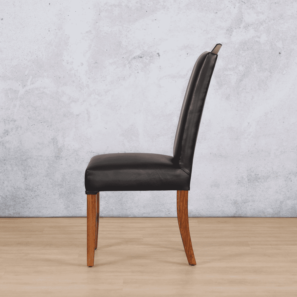 Urban Leather Czar Black Walnut Dining Chair Dining Chair Leather Gallery