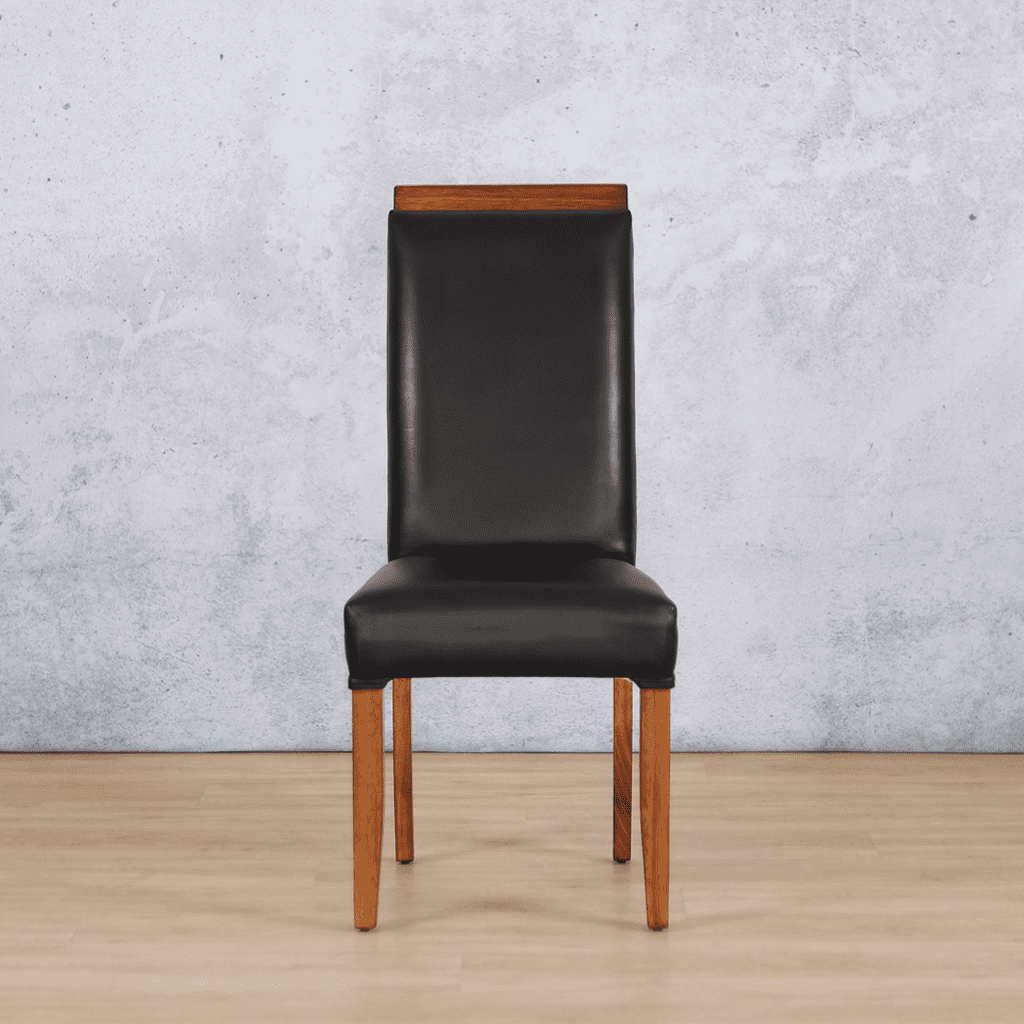 Urban Leather Czar Black Walnut Dining Chair Dining Chair Leather Gallery