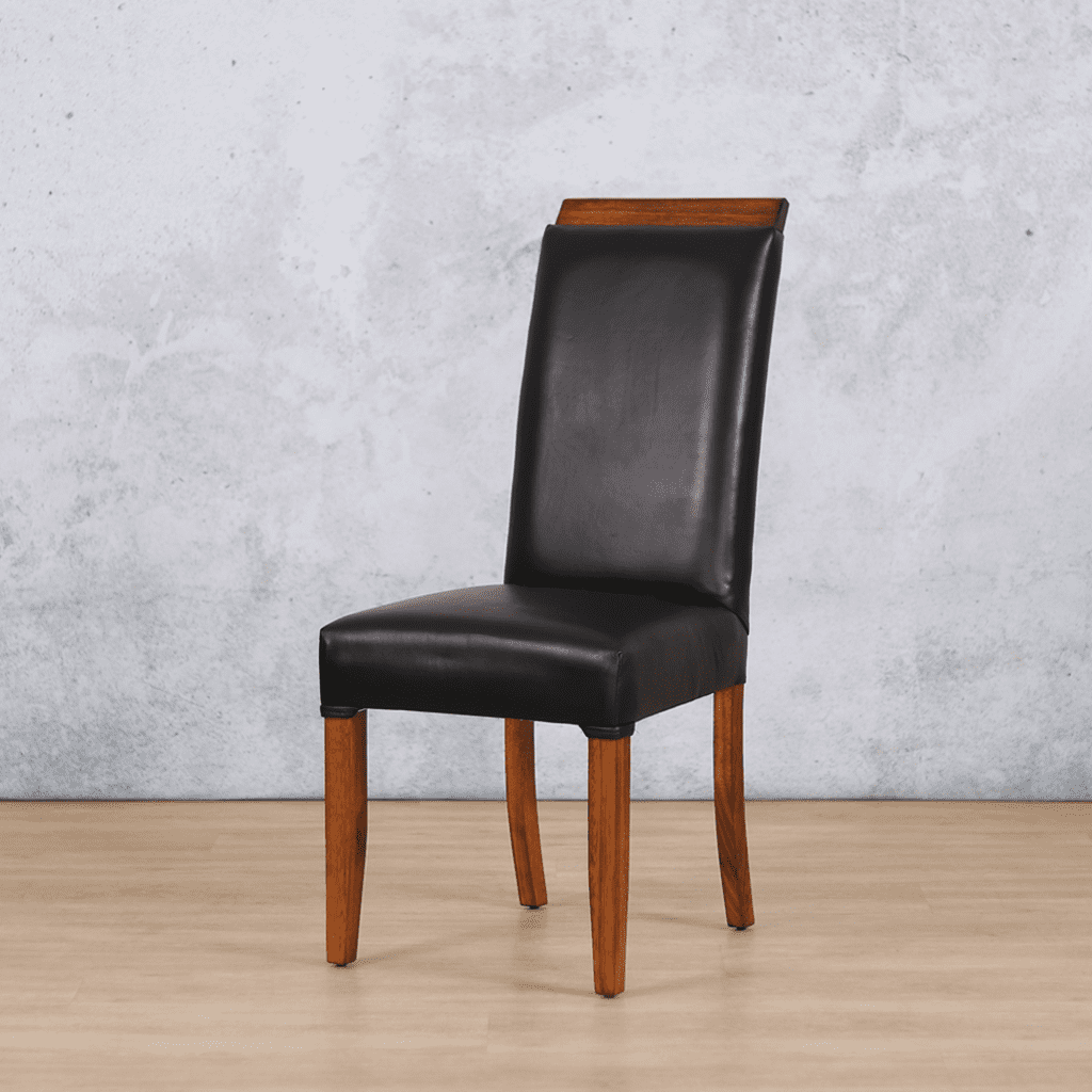 Urban Leather Czar Black Walnut Dining Chair Dining Chair Leather Gallery