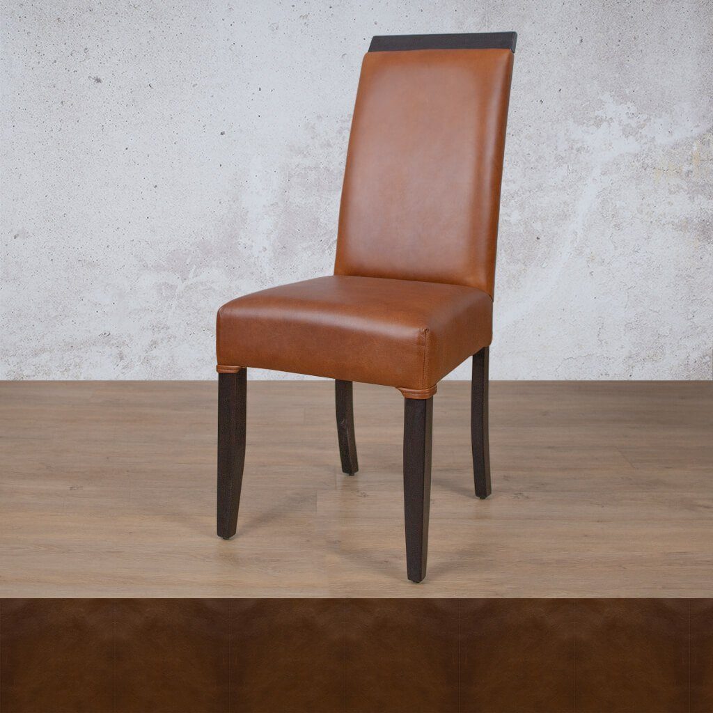 Urban Leather Dark Mahogany Dining Chair Dining Chair Leather Gallery