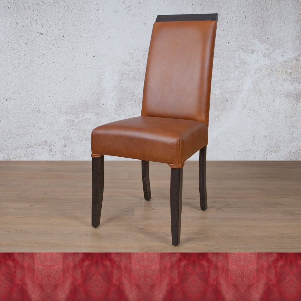 Urban Leather Dark Mahogany Dining Chair Dining Chair Leather Gallery Royal Ruby